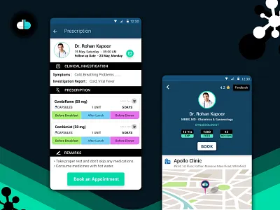 Dbotica UX / UI Design | Healthcare App app design healthcare ui user experience user interface ux