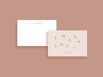 Thank you! card design foil gold foil print thank you