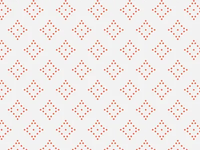 Diamonds coral dots pattern pattern design seamless textile