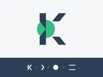 Cryptocurrency Logo arrow branding circle coin crypto cryptocurrency icon k logo logomark symbol