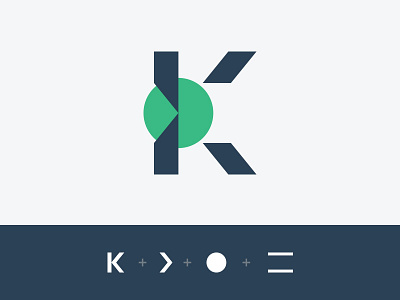 Cryptocurrency Logo arrow branding circle coin crypto cryptocurrency icon k logo logomark symbol