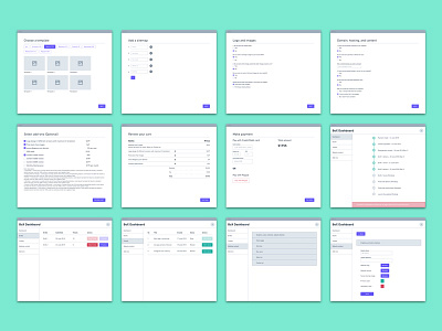 Wizard and Dashboard Wireframing dashboard design flow prototype web webflow wireframe wireframing wizard