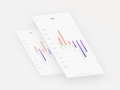 EQ app clean design eq equalizer flat ios minimal sketch ui ux vector