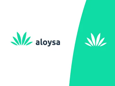 Aloysa logo concept flat fresh health healthcare illustration logo modern simple
