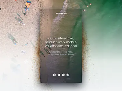 At The Beach animation beach interactive iphone mobile personal product shadow traffic ui ux