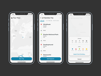 Horizons Sketch 5 app design ios minimal travel ui vector