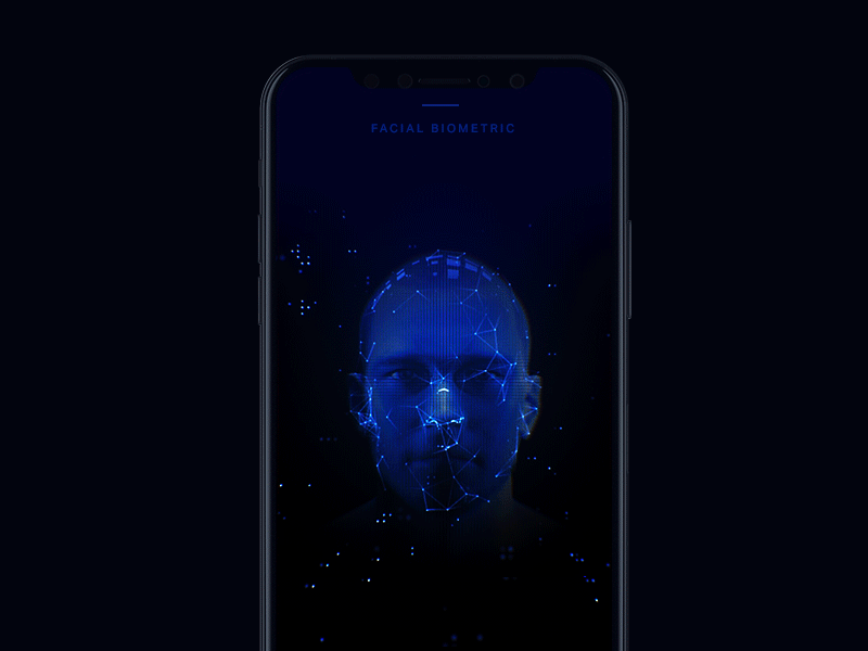 Facial biometrics recognition 3d ae aep ai animation artificial automotive biometrics c4d design detection face facial illustration intelligence motion scanning ui ux visual