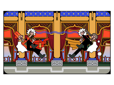 The Eagle Shooting Heroes, 1993 2d art character color design drawing illust illustration movie vector