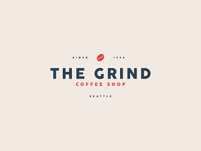 The Grind logo brand branding coffee identity logo logotype the grind visual