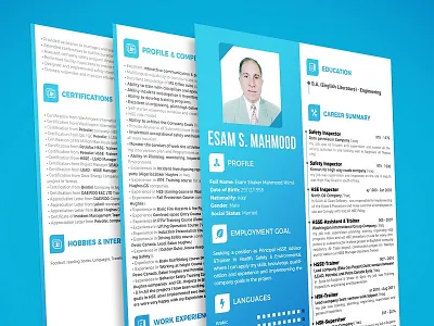 تصميم سيرة ذاتية احترافية cvnew
