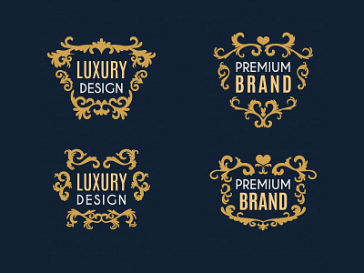 Ornamental Badges Collection classic decorative design floral freepik luxury ornamentation ornaments premium set vector vintage