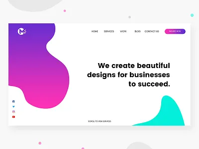 Business Landing Page Freebie brand branding design education illustration landing landing page landing page web layout page minimal prototyping typography ui ux vector web website