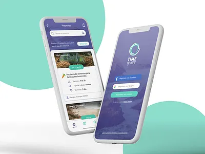 Time Givers - Volunteering App card filter listing login register search volunteer