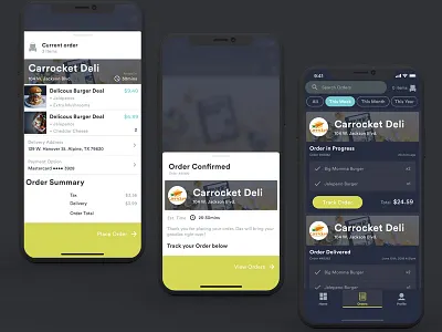 Robot Delivery App - Checkout admin app delivery delivery app list rideshare uber ui ux