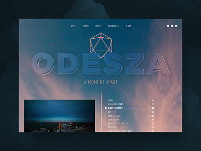 Odesza design odesza ui ux web