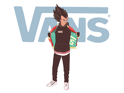 Dragon Ball Z character cool dragonball dragonballsuper fashion illustration kadic super vans