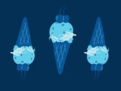Ice cream brant ice cream illustration summer