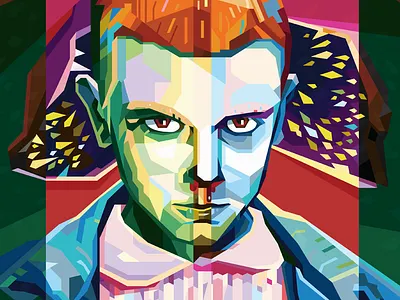 Eleven eleven illustration pop art stained glass stranger things vector wpap