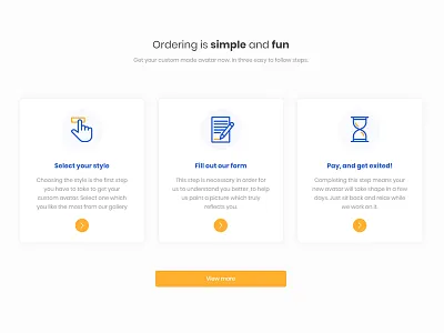 Ordering process steps icons blue flat icon interface line minimal simple steps user