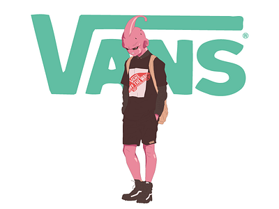 Dragon Ball Z character cool dragonball dragonballsuper fashion illustration mabu super vans