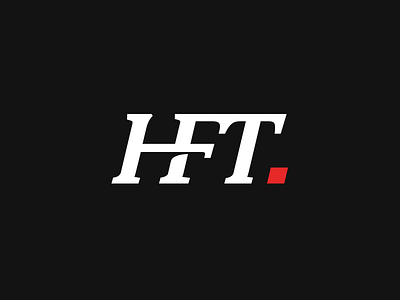 HFT. banking broker hft ligature logo stron symbol trading typography