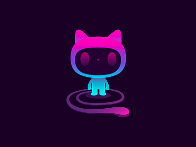 Cosmicat cat character dribbble fantasy idokungfoo illustration medical neon pets toy