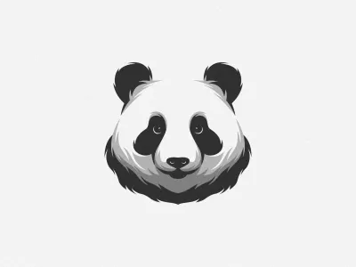 Panda logo panda