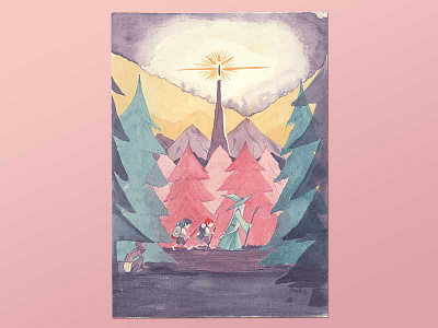 Lord of the Rings illustration lotr painting watercolor