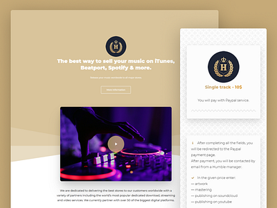 Humble Records design designal dsgnl humble music record label website wordpress