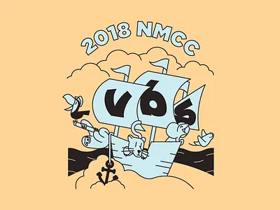 2018 VBS shirt 2d flat friendly dilophosaurus illustration vbs vector