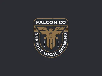 Falcon.Co bird brewing design falcon logo retro vintage