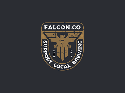 Falcon.Co bird brewing design falcon logo retro vintage