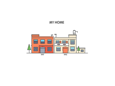 MY HOME color h hancock home icon illustration logo ui