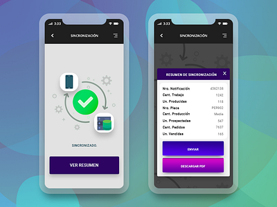 Synchronization APP material design sync ui user ux flat