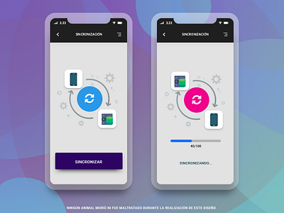 Synchronization sync ui user ux