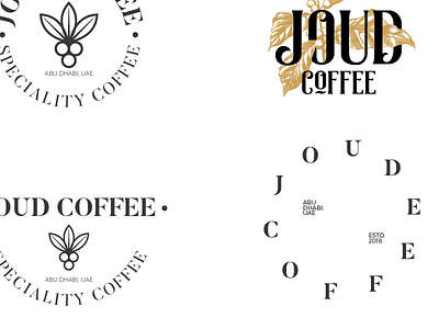 Café Logo Options abu dhabi café coffee icon logo typography uae