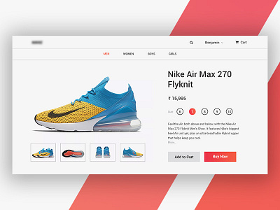 E-Commerce Shop (Single Item) daily ui design e commerce sign up ui web website