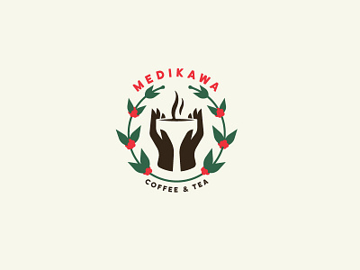 Medikawa branding buffalo ny coffee cup hands logo tea