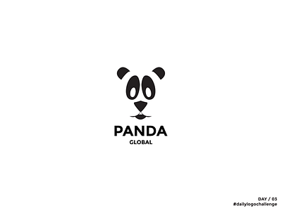 panda / day 03 adobe dailylogochallenge graphic design illustrator logo design ralfsdesigndays