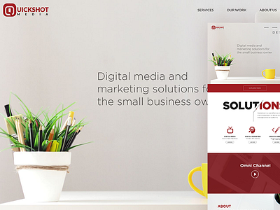 Quickshot Media creative media quickshot ui ux
