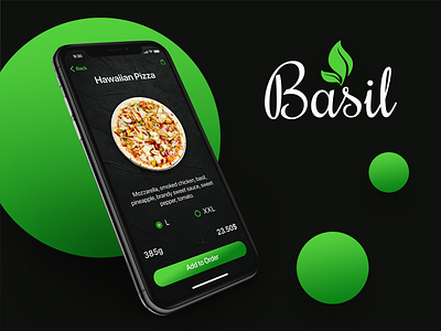 Basil. Mobile app app delivery design ios iphone x mobile