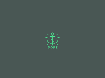 DOPE anchor geometric icon line linear ocean sea ui ux vector