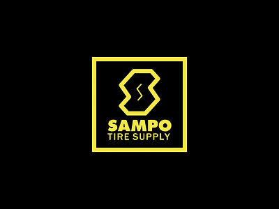 Sampo Tire branding design icon illustration logo symbol vector