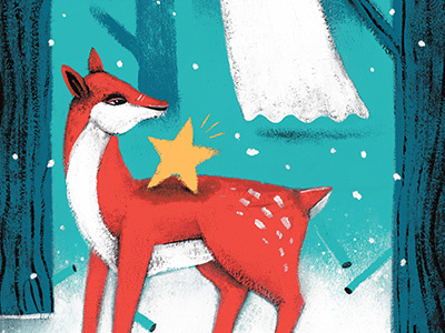 I Found It First deer forest ghost star