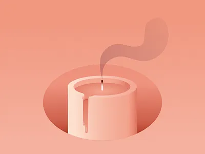 Burnout burn burnout candle flame hannahlizsharp health ixdbelfast light mental pink smoke wax