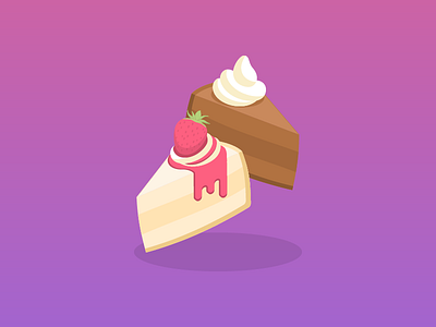 Cheesecake cheesecake chocolate design dessert food illustration illustrator love strawberry sweet vector