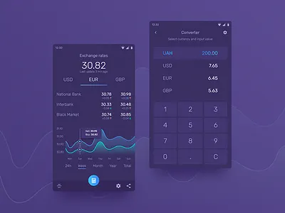 Hello Dribbble!!! app converter currency dark exchange hello mobile modern ui ux web design