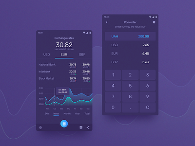 Hello Dribbble!!! app converter currency dark exchange hello mobile modern ui ux web design