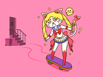 Sailor Moon Cat cat，sailor moon