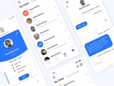 Messenger for iPhone X app chat clean concept fireart fireart studio ios iphone iphone x messenger ux design